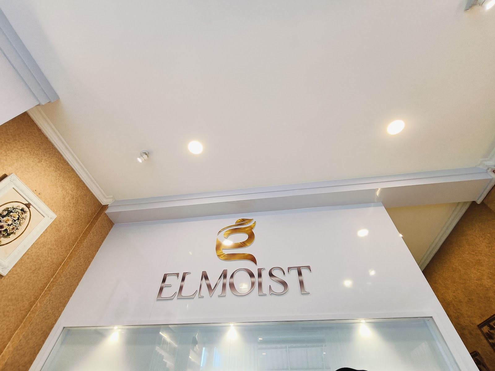 Elmoist Pasirian illuminated Elmoist branding wall